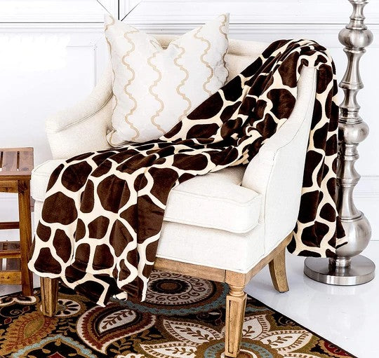 Giraffe Super Soft Cozy Bed Throw Flannel Blanket king-general-store-5710.myshopify.com