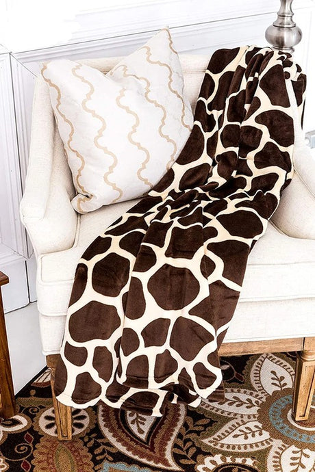 Giraffe Super Soft Cozy Bed Throw Flannel Blanket king-general-store-5710.myshopify.com