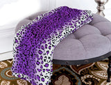 Leopard Purple Warm Cozy Throw Flannel Blanket king-general-store-5710.myshopify.com