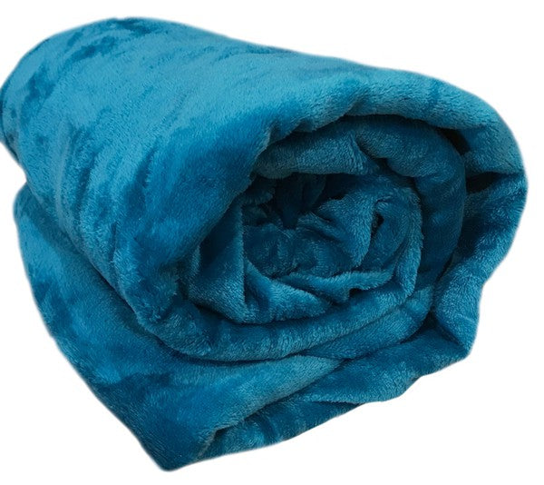 Turquoise Soft Plush Bed Throw Flannel Blanket king-general-store-5710.myshopify.com