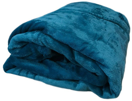 Turquoise Soft Plush Bed Throw Flannel Blanket king-general-store-5710.myshopify.com