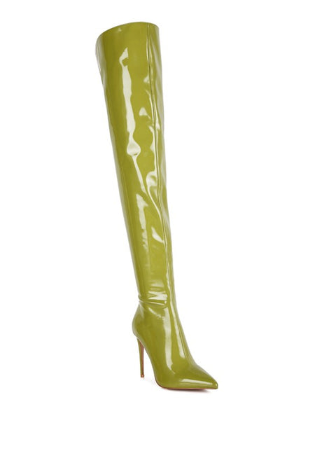 Eclectic Patent Pu Long Stiletto Boots king-general-store-5710.myshopify.com