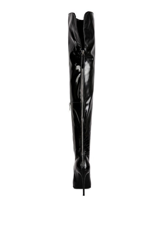 Eclectic Patent Pu Long Stiletto Boots king-general-store-5710.myshopify.com