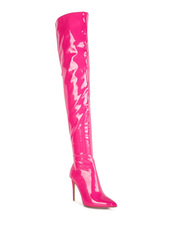 Eclectic Patent Pu Long Stiletto Boots king-general-store-5710.myshopify.com