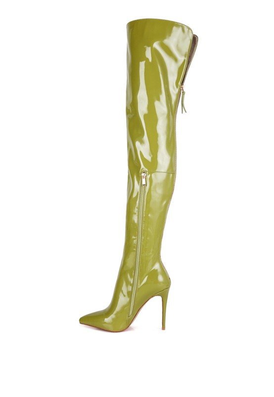 Eclectic Patent Pu Long Stiletto Boots king-general-store-5710.myshopify.com