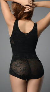 Plus Floral Mesh Body Shaper Wide Straps king-general-store-5710.myshopify.com