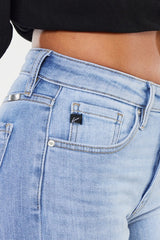 High Rise Crop Bootcut Denim Jeans king-general-store-5710.myshopify.com