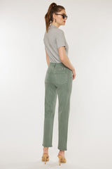 Ultra High Rise 90's Olive Straight Jeans king-general-store-5710.myshopify.com