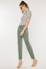 Ultra High Rise 90's Olive Straight Jeans king-general-store-5710.myshopify.com