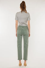 Ultra High Rise 90's Olive Straight Jeans king-general-store-5710.myshopify.com