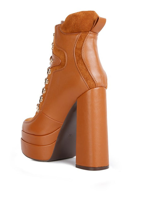 Beamer Faux Leather High Heeled Ankle Boots king-general-store-5710.myshopify.com