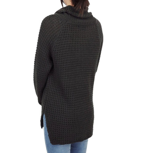 Cowl Neck Oversized Pop-Corn Knit Tunic Sweater king-general-store-5710.myshopify.com