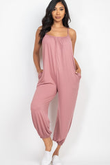 Spaghetti Strap Solid Jumpsuit king-general-store-5710.myshopify.com