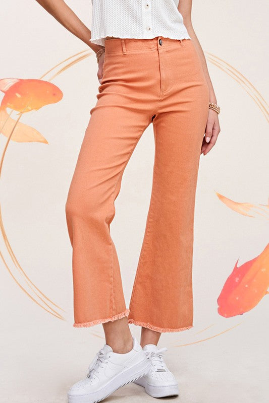 Judy High Rise Button Closure Pants