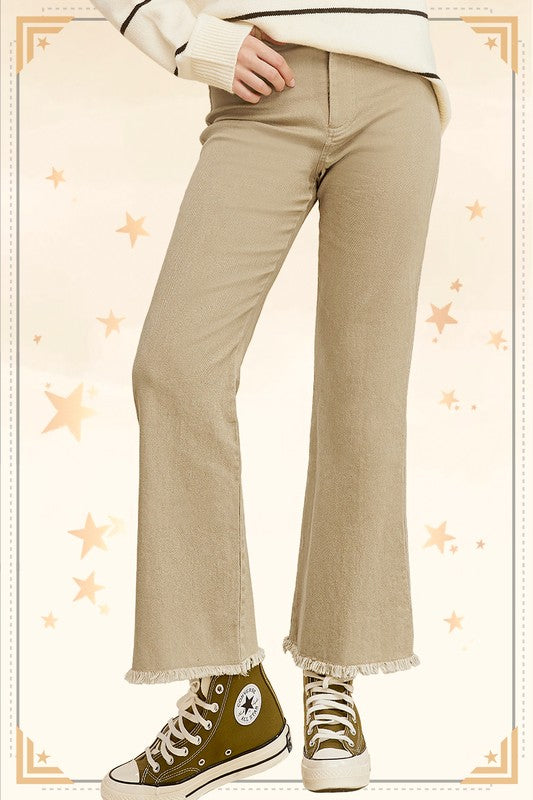 Judy High Rise Button Closure Pants