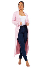 Pink Long Maxi Cardigan king-general-store-5710.myshopify.com