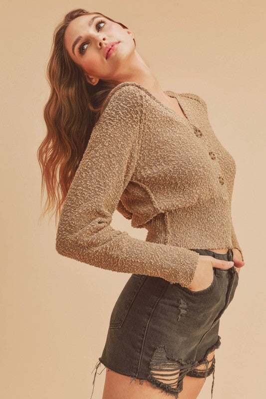 Sona Knit Henley Pullover