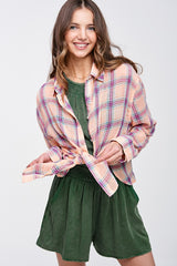 Relaxed Fit Plaid Liz Shirt