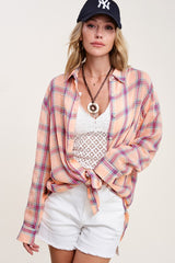 Relaxed Fit Plaid Liz Shirt