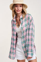 Relaxed Fit Plaid Liz Shirt