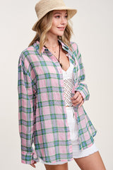 Relaxed Fit Plaid Liz Shirt