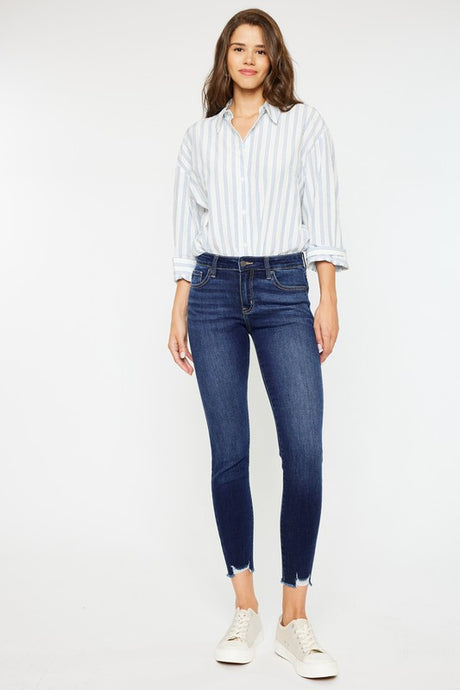 Mid RIse Ankle Skinny Jeans king-general-store-5710.myshopify.com