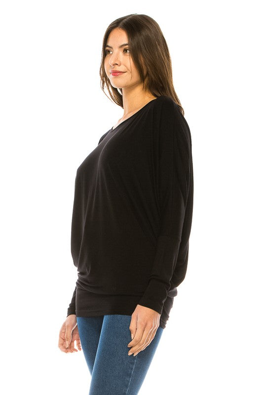 Long Sleeve Casual Round Neck Top king-general-store-5710.myshopify.com