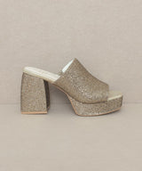 Oasis Society Crystal - Sparkling Platform Slide king-general-store-5710.myshopify.com