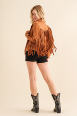 Studded Fringe Open Western Jacket king-general-store-5710.myshopify.com