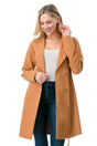 Long Solid Belted Blazer king-general-store-5710.myshopify.com