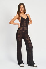 Straight Leg Crochet  Jumpsuit king-general-store-5710.myshopify.com