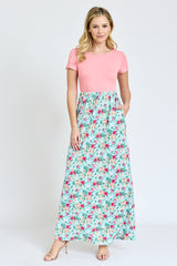 Short Sleeve Floral Maxi Dress king-general-store-5710.myshopify.com