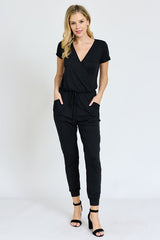 Plus Short Sleeve Jogger Jumpsuit king-general-store-5710.myshopify.com