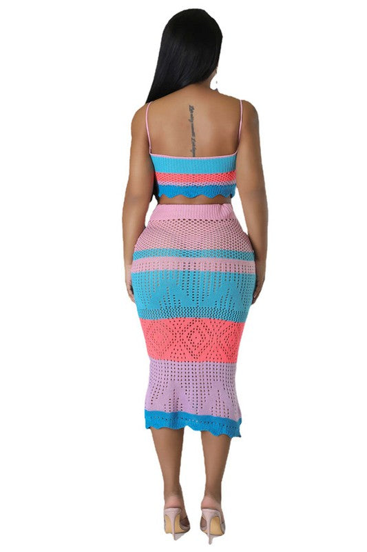 Crochet Crop Top Skirt Set king-general-store-5710.myshopify.com