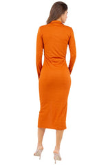 Orange Sexy Fashion Party Maxi Bodycon Dress king-general-store-5710.myshopify.com