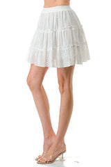 Embordered Details Shorts Skirt king-general-store-5710.myshopify.com