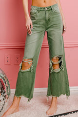 Distressed Vintage Washed Wide Leg Pants king-general-store-5710.myshopify.com