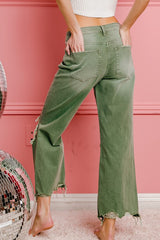 Distressed Vintage Washed Wide Leg Pants king-general-store-5710.myshopify.com