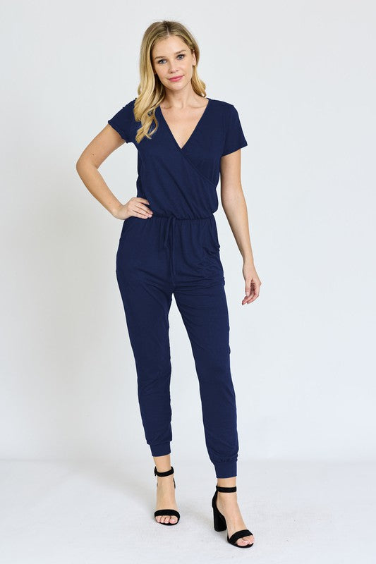 Plus Short Sleeve Jogger Jumpsuit king-general-store-5710.myshopify.com