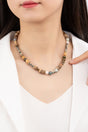 PREMIUM SEMI PRECIOUS BEAD AND WOOD NECKLACE king-general-store-5710.myshopify.com