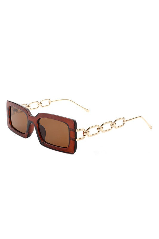 Square Flat Top Chain Link Design Sunglasses king-general-store-5710.myshopify.com