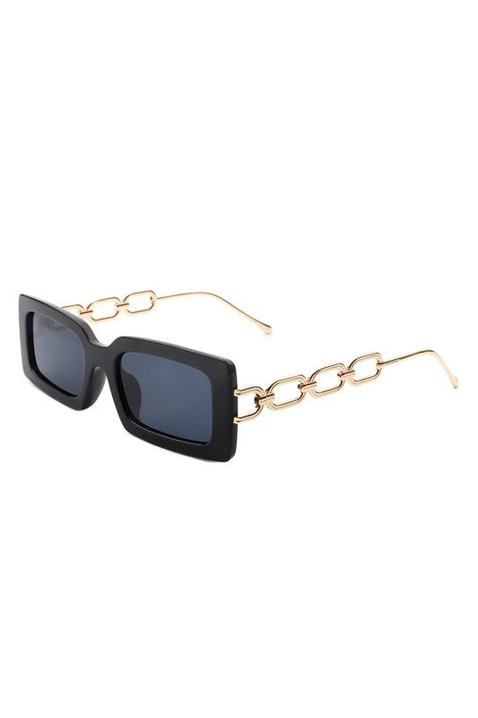 Square Flat Top Chain Link Design Sunglasses king-general-store-5710.myshopify.com