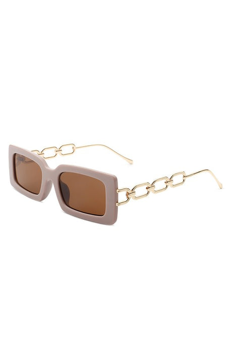 Square Flat Top Chain Link Design Sunglasses king-general-store-5710.myshopify.com