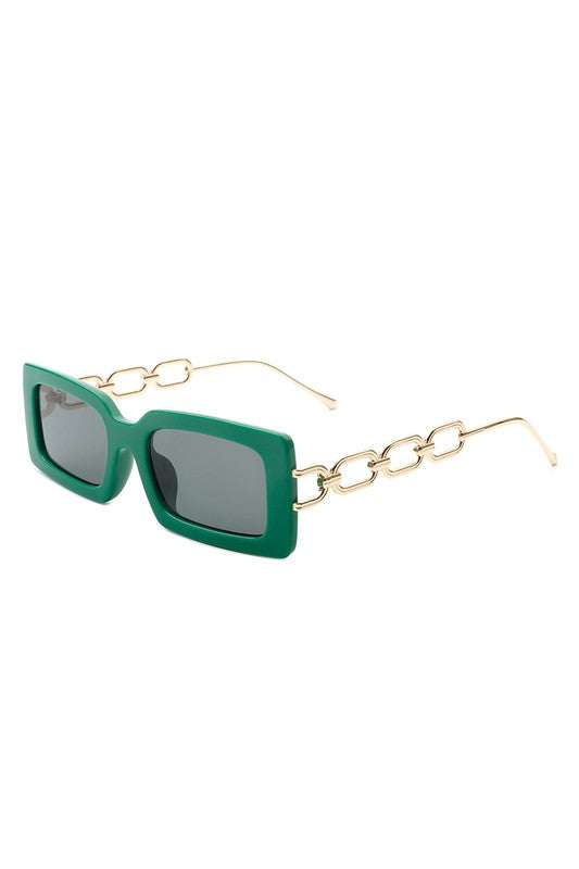 Square Flat Top Chain Link Design Sunglasses king-general-store-5710.myshopify.com