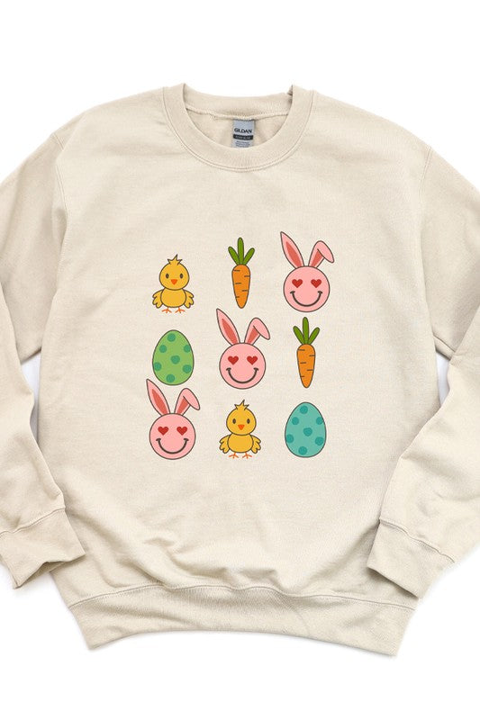 Easter Chart Graphic Sweatshirt king-general-store-5710.myshopify.com