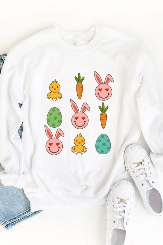 Easter Chart Graphic Sweatshirt king-general-store-5710.myshopify.com