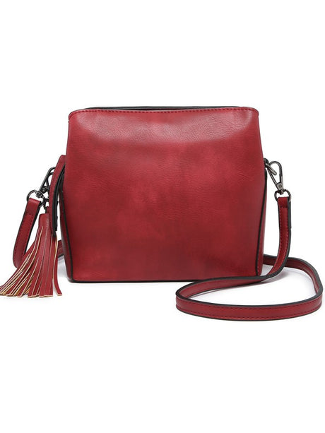 Small Triple Pockets Crossbody Bag with Guitar Strap king-general-store-5710.myshopify.com