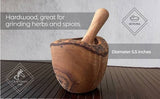 Olive Wood Rustic Mortar and Pestle king-general-store-5710.myshopify.com