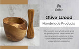 Olive Wood Rustic Mortar and Pestle king-general-store-5710.myshopify.com