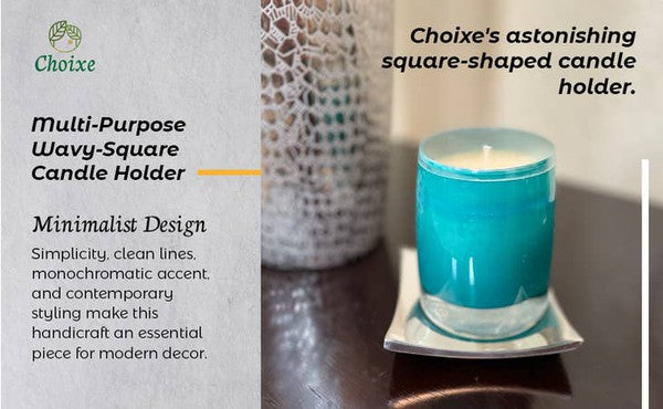 Multi-Purpose Wavy-Square Candle Holder king-general-store-5710.myshopify.com